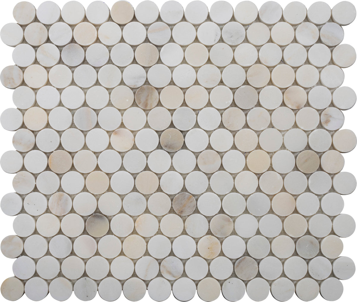 Cremo Delicato Penny Round Honed Mosaic 