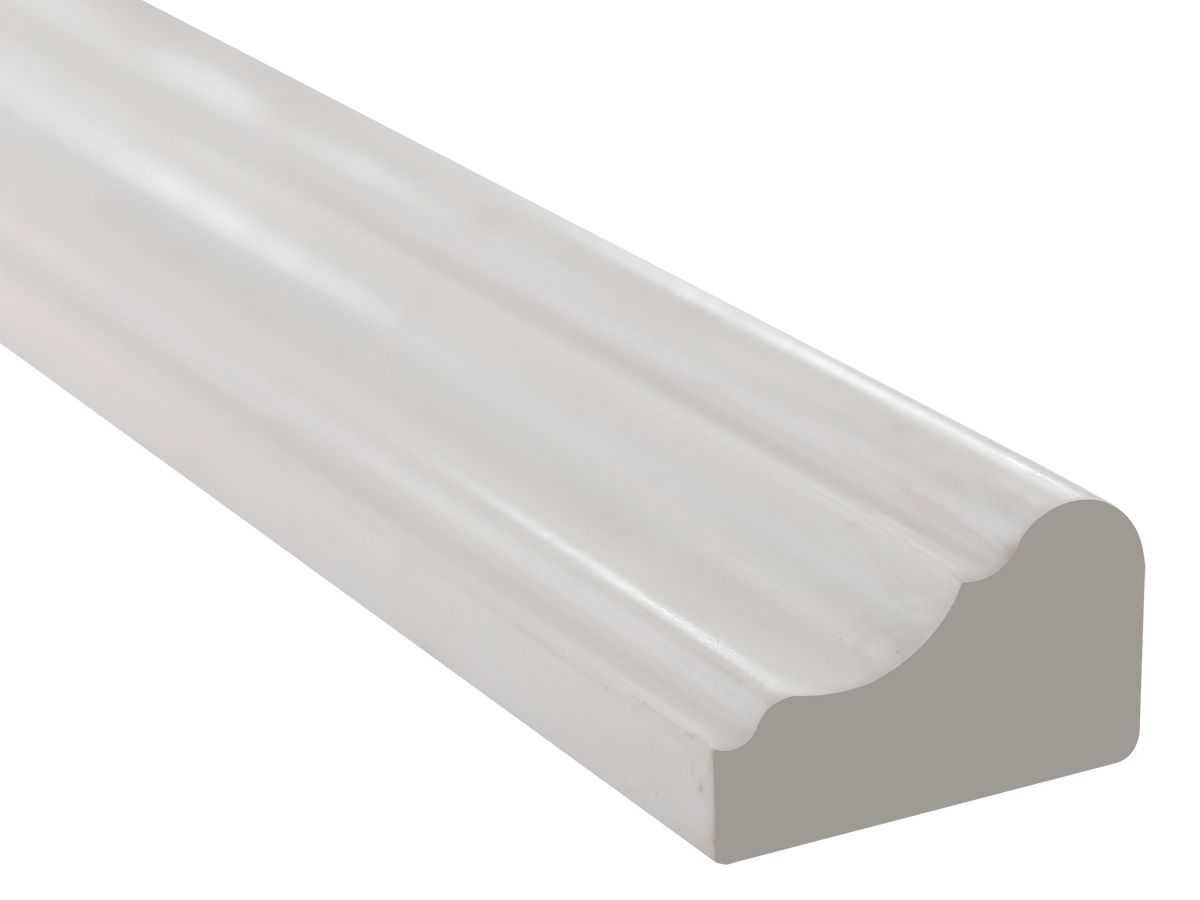 Glacier White Polished Cornice  Molding 