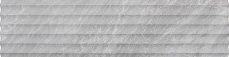Nordic Grey Honed Flute-In 15 x 60 x 1.25 cm Field Tile