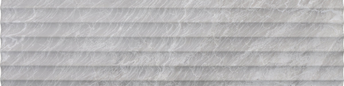 Nordic Grey Honed Flute-In 15 x 60 x 1.25 cm Field Tile 