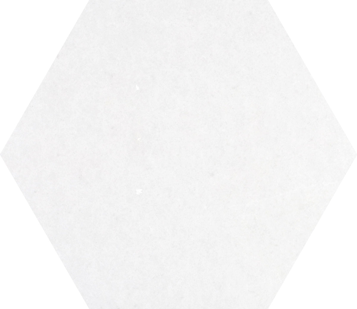 Snow White Honed Hexagon 25 x 1 cm Field Tile 