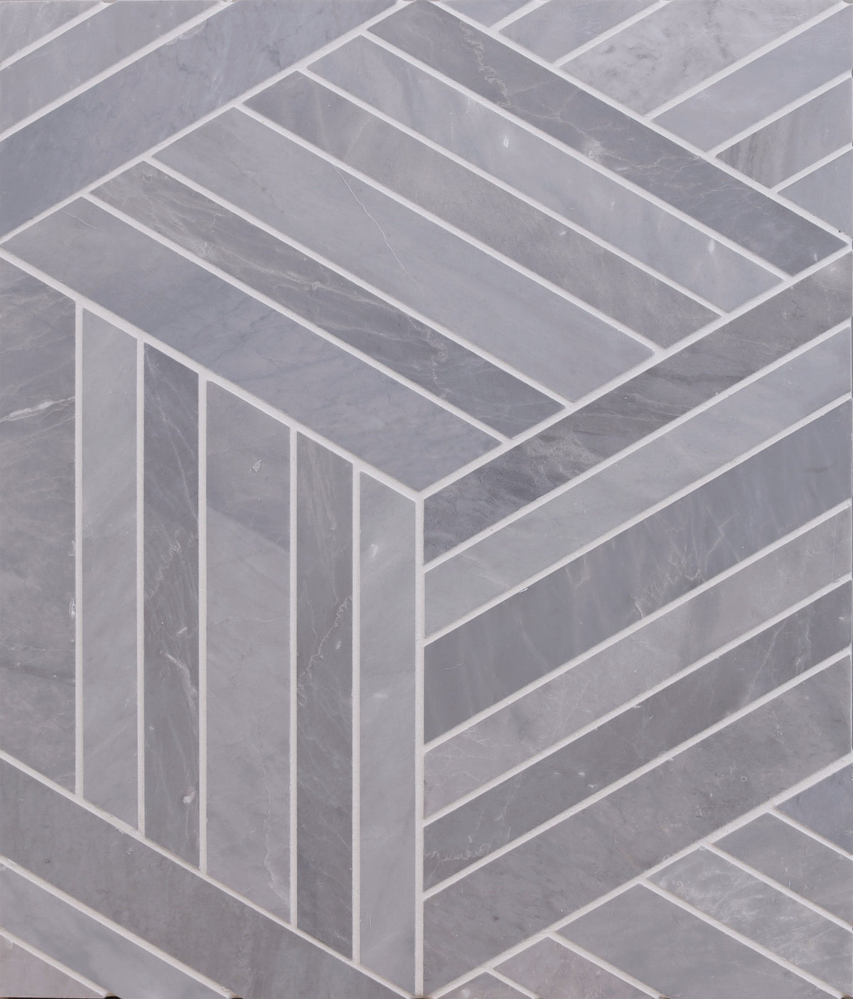 Ice Grey &amp; Earth Grey Bellagon Honed Mosaic 