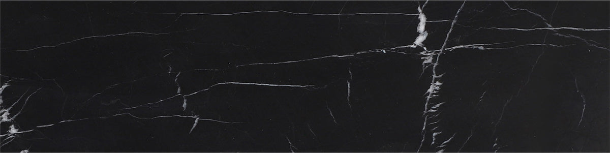 Black Silk Polished 7.5 x 30 x 1 cm Field Tile 