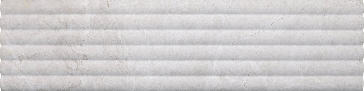Vanillish Pearl Honed Flute-Out 15 x 60 x 1.25 cm Field Tile 