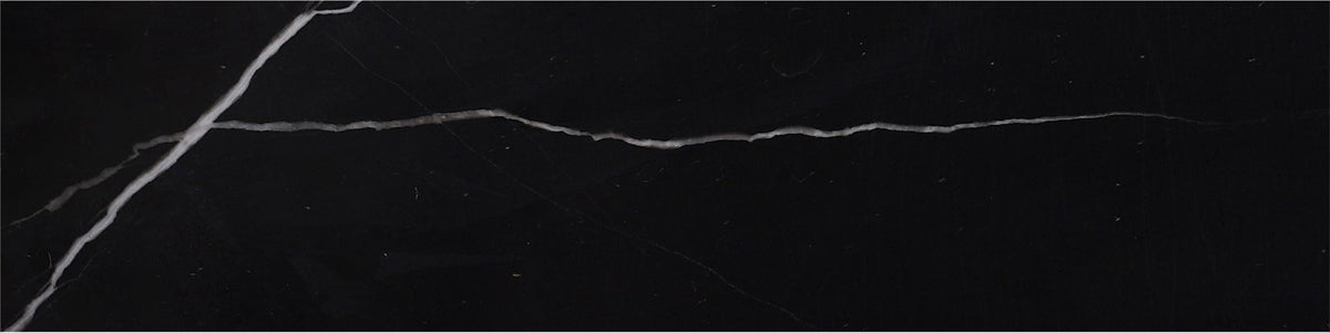 Black Silk Polished 7.5 x 30 x 1 cm Field Tile 