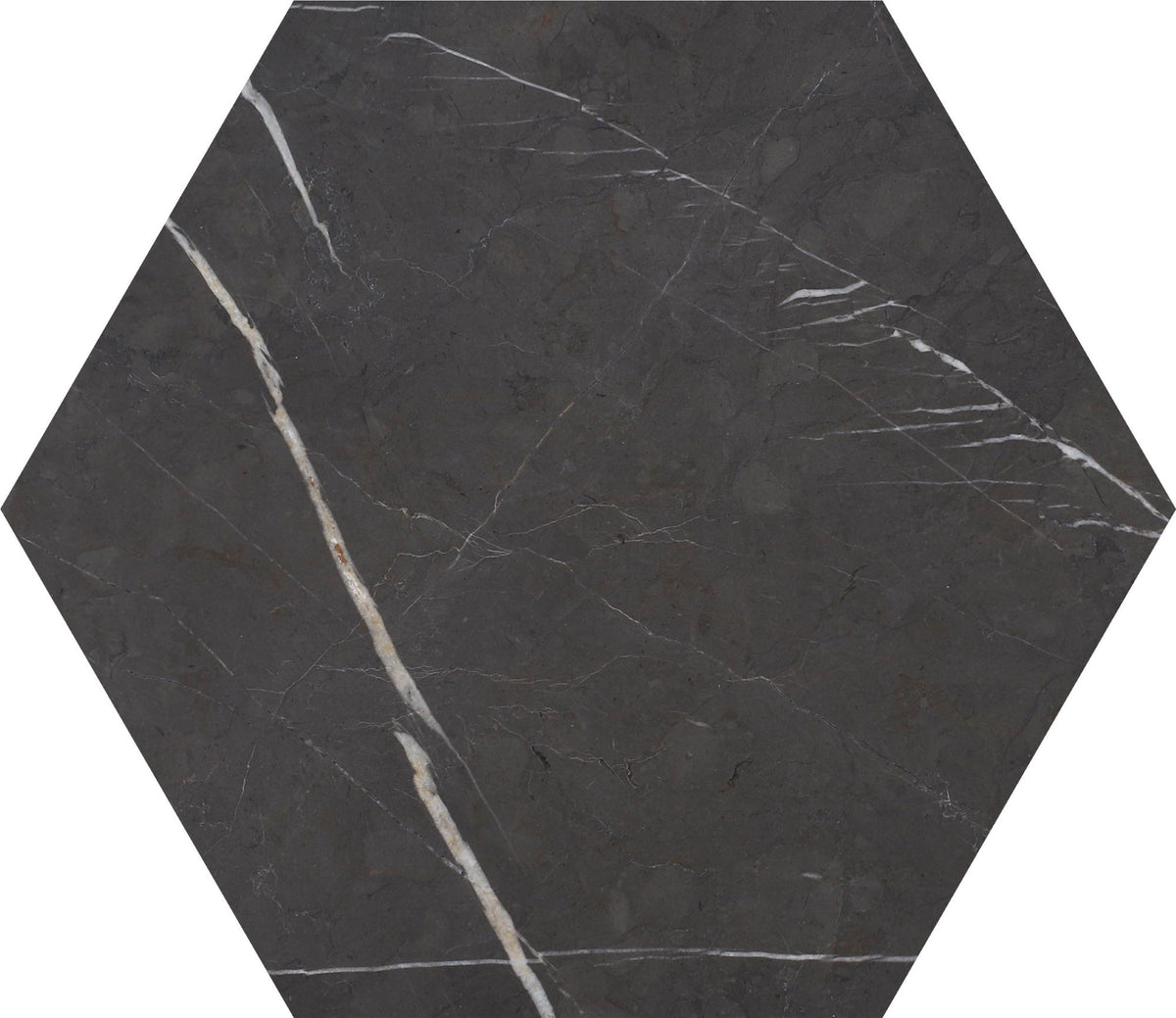 Mount Grey Plain Honed Hexagon 25 x 1 cm Field Tile 