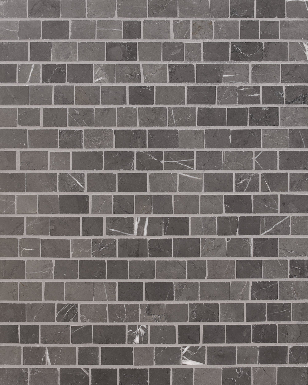 Mount Grey Plain Broken Joint Mini Honed Mosaic 