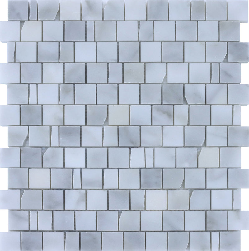 Calacatta Vida Broken Joint 005 Honed Mosaic