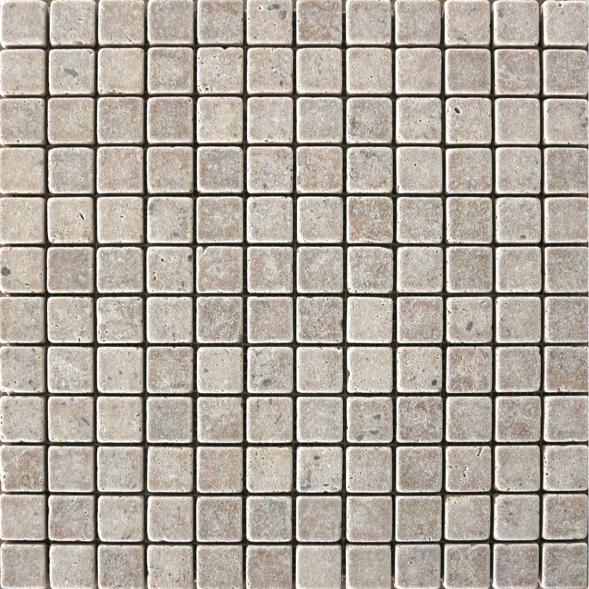 Noce Dark CC 2.5 x 2.5 cm Tumbled Mosaic 