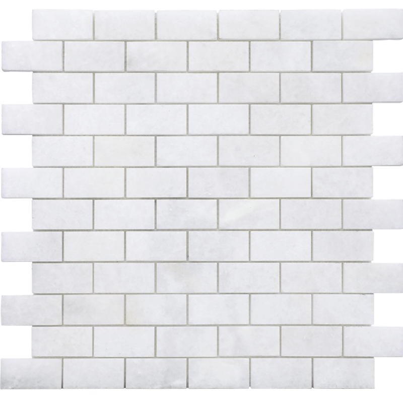 Snow White 2.5 x 5 cm Polished Mosaic