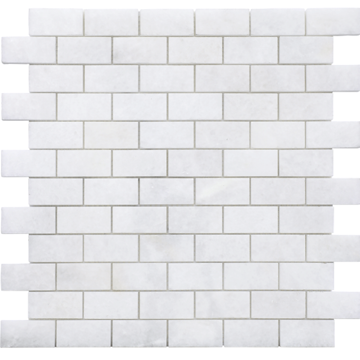 Snow White 2.5 x 5 cm Polished Mosaic 
