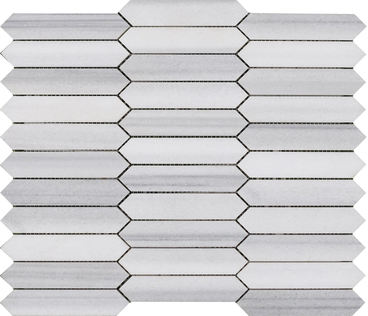 Mink Picket 2.5 x 10 cm Honed Mosaic 