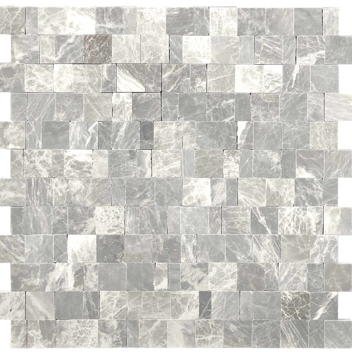 Nordic Grey Broken Joint 004 Honed Mosaic 