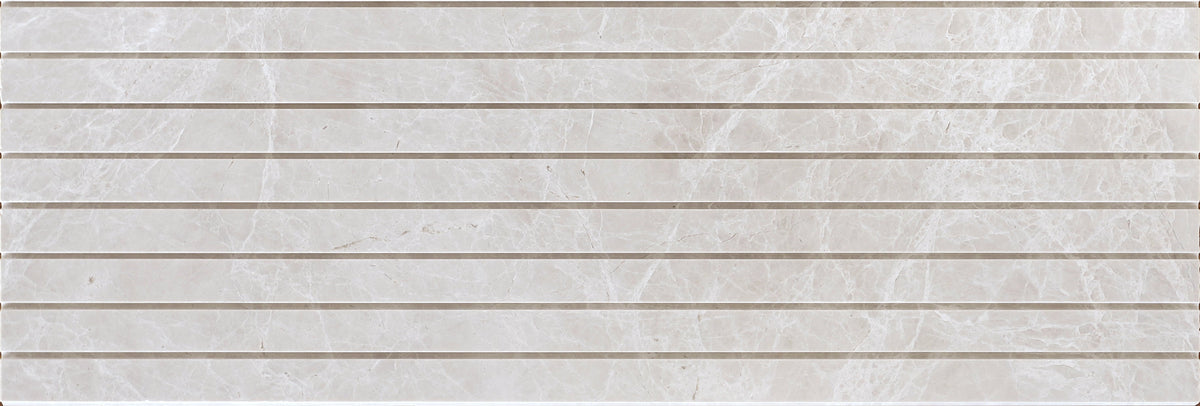 Vanillish Pearl Honed Groove 15 x 60 x 1.25 cm Field Tile 
