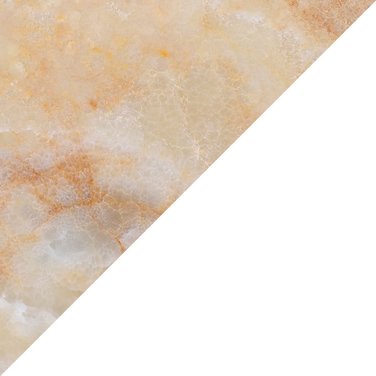 Amber Onyx Honed Diamond Triangle  x 1 cm Field Tile 