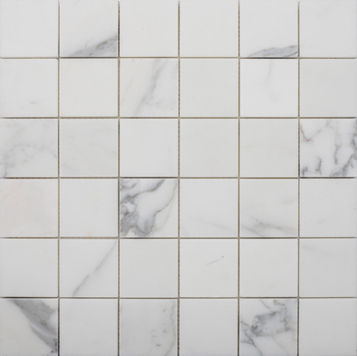 Statuario Extra 5 x 5 cm Honed Mosaic 