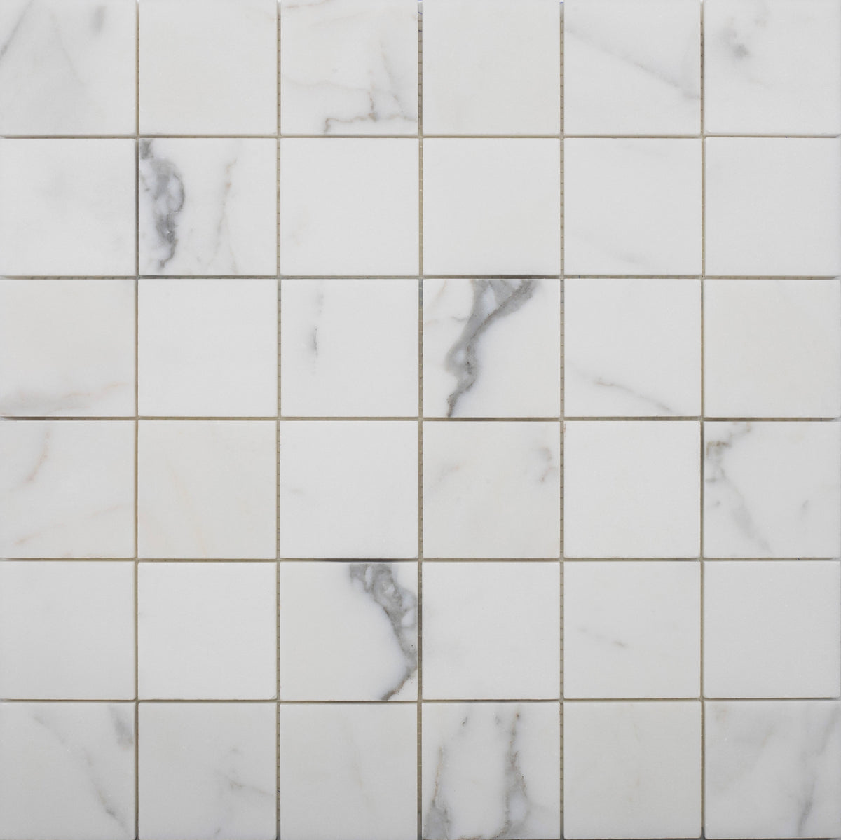 Statuario Extra 5 x 5 cm Honed Mosaic 