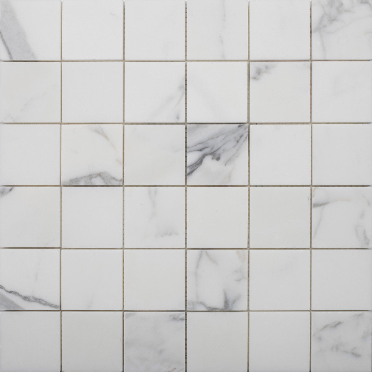 Statuario Extra 5 x 5 cm Honed Mosaic 