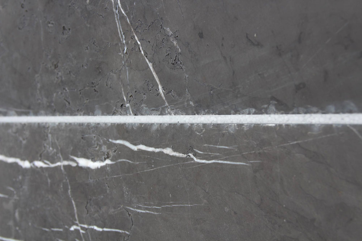 Mount Grey Plain Brushed and Chiseled 30 x 60 x 1.25 cm Field Tile 