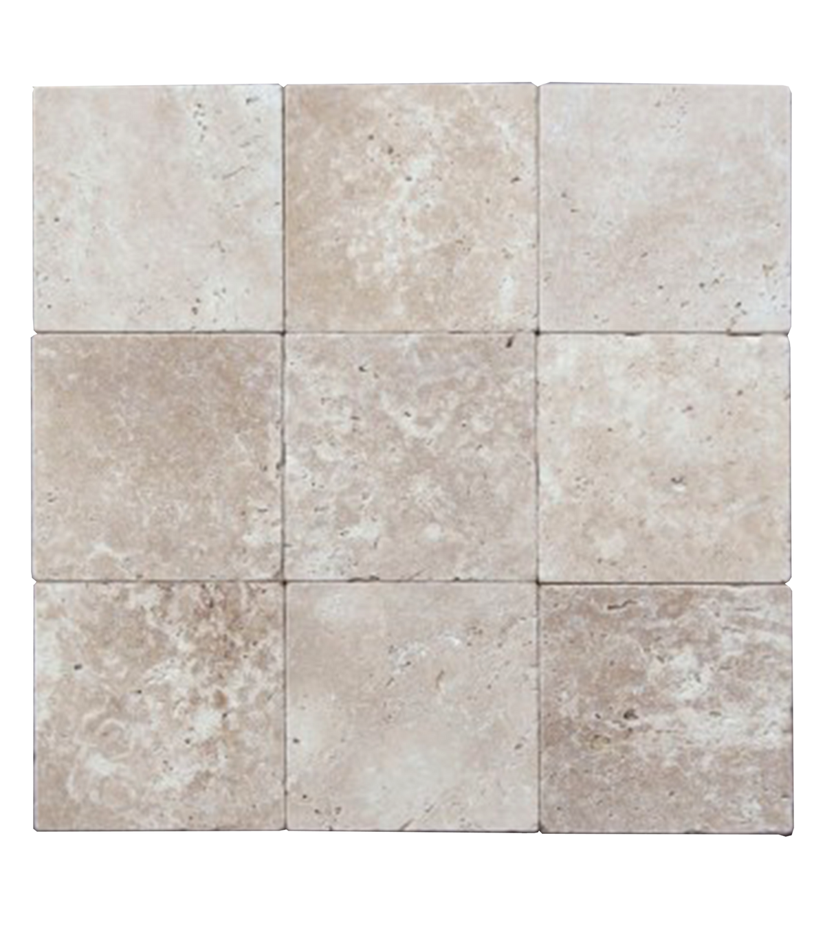 Classic Light CC Tumbled 10 x 10 x 1 cm Field Tile 