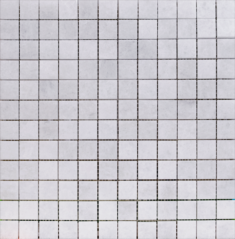 Biarritz White 2.5 x 2.5 cm Honed Mosaic