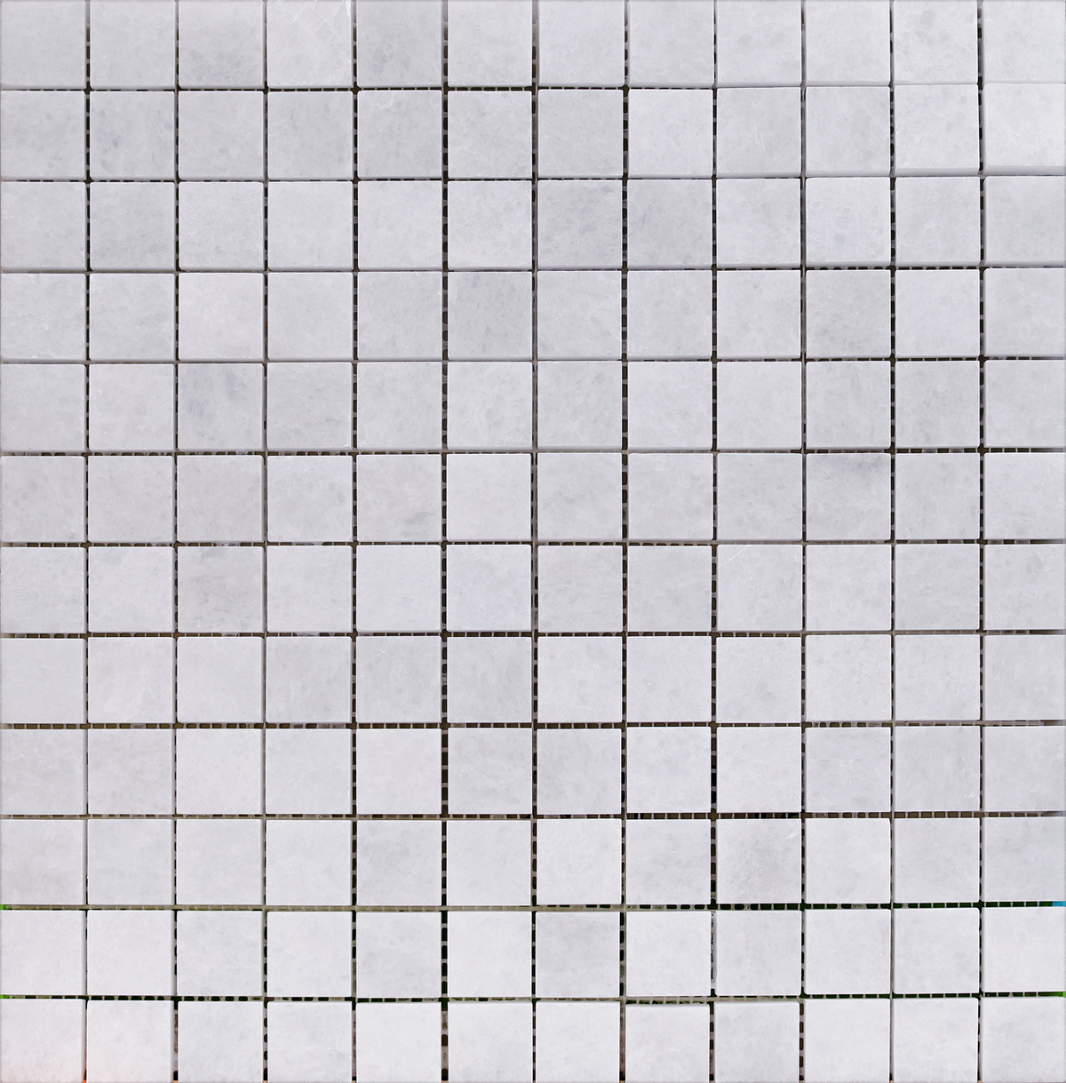 Biarritz White 2.5 x 2.5 cm Honed Mosaic 